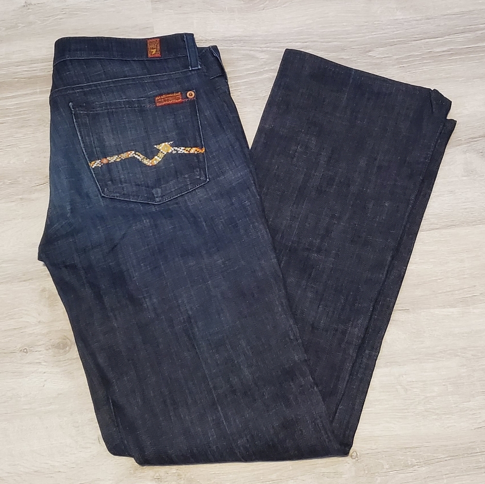 7 FOR ALL MANKIND BOOTCUT MID RISE JEANS